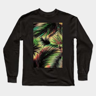 DARK TROPIC PALMS Long Sleeve T-Shirt